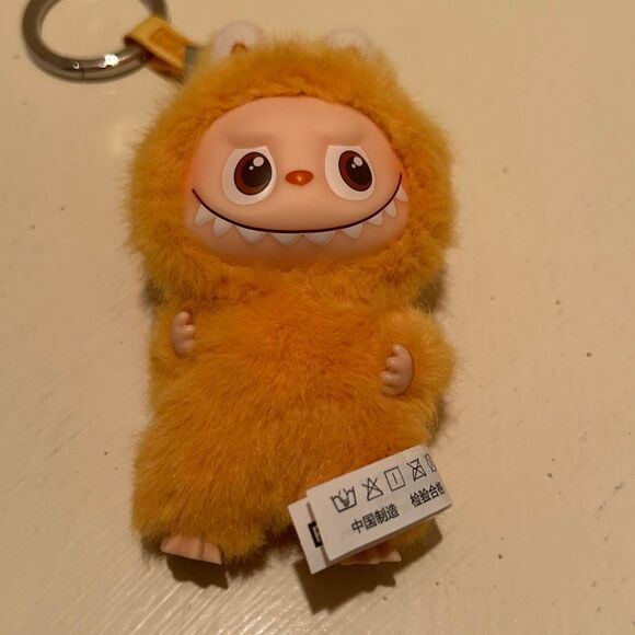 Authentic PopMart Labubu The Monsters Pin for Love Series "Y" Orange Plush Penda - Picture 3 of 13